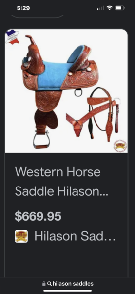 New 16" Halison Treeless Western Saddle 