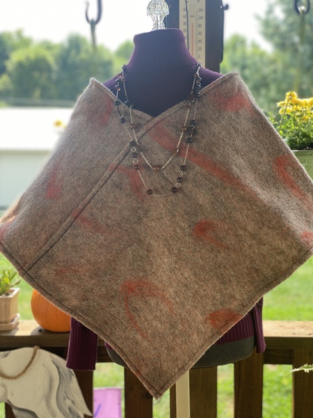 100% Wool Poncho