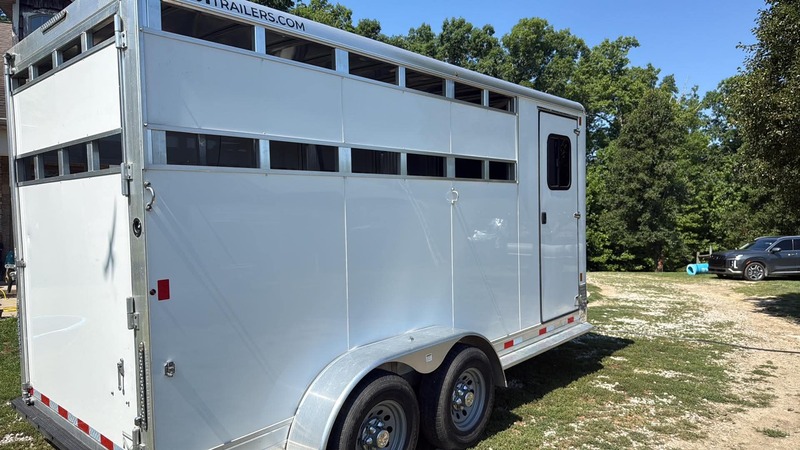 Like New 2025 Aluminum 3 Horse Bumper Pull
