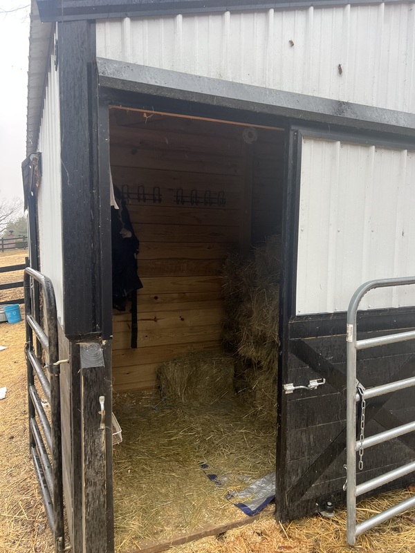 12X30 Potable Barn With Stalls 